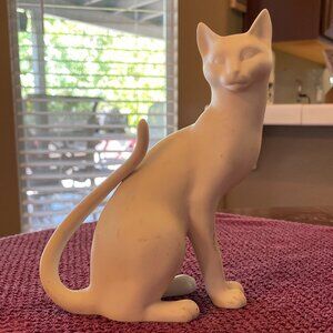 vintage franklin mint white cat